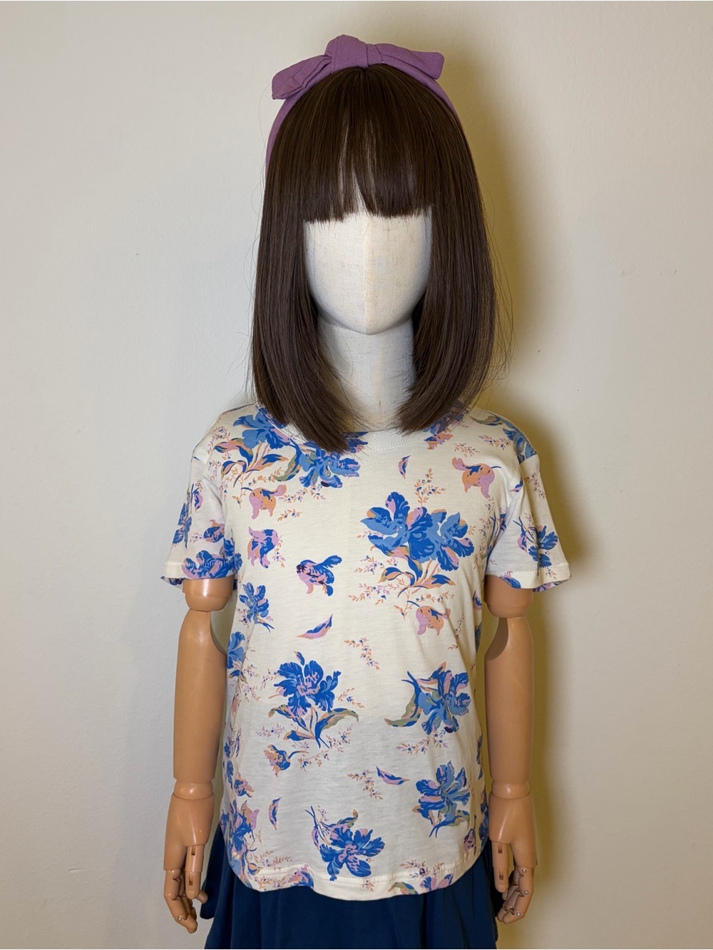 rag & bone Girls Floral Cotton Tee Size 10/12